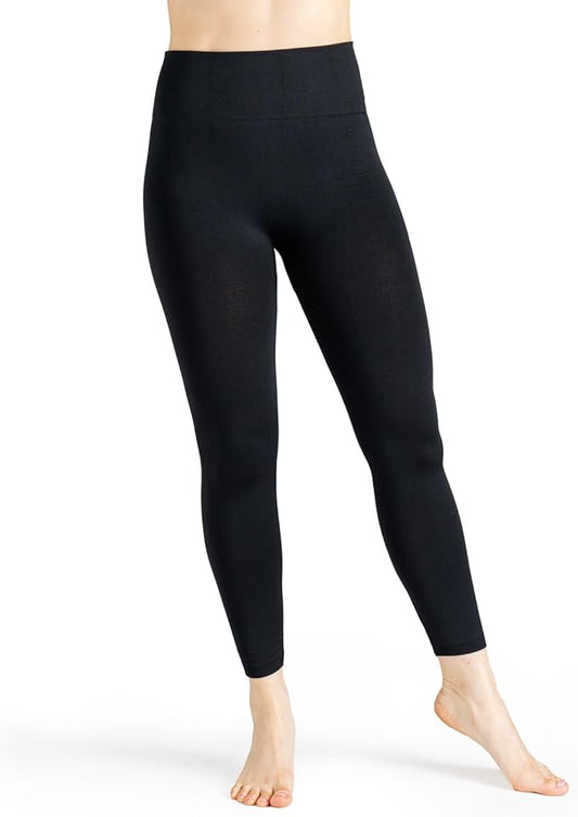 Britt's Knits Black Fleece Lined Leggings