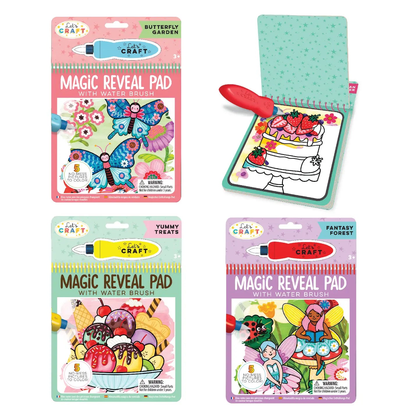 Magic Reveal Pads-Butterflies, Treats and Fairies