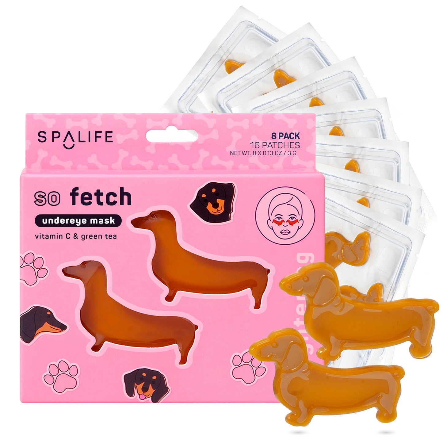 So Fetch  Dachshund Dog Eye Patches 8 ct.