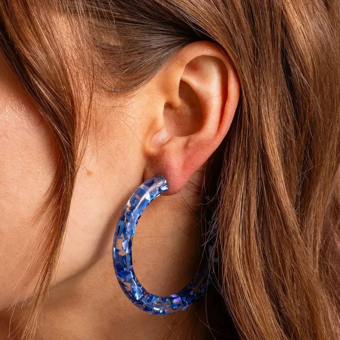 Confetti Hoop Earrings