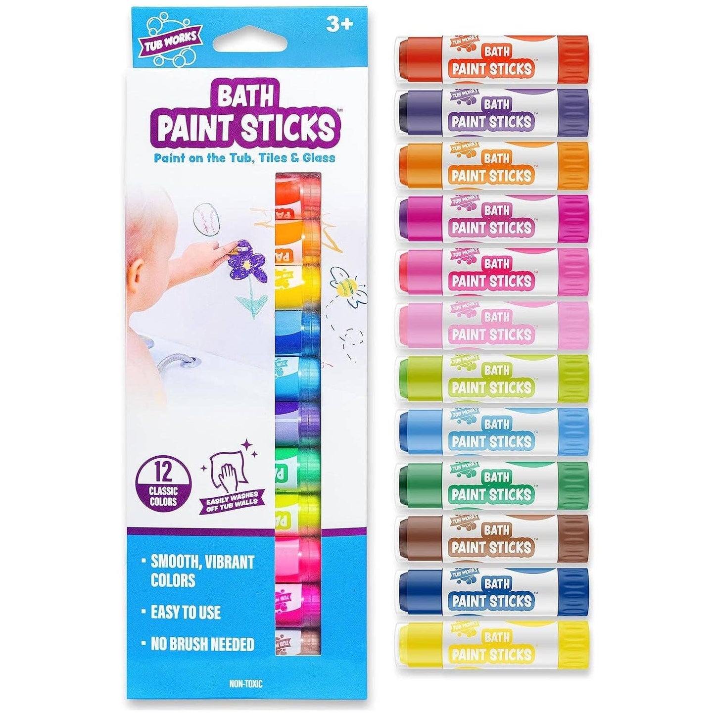 Tub Works Bath Paint Sticks Bath Toy
