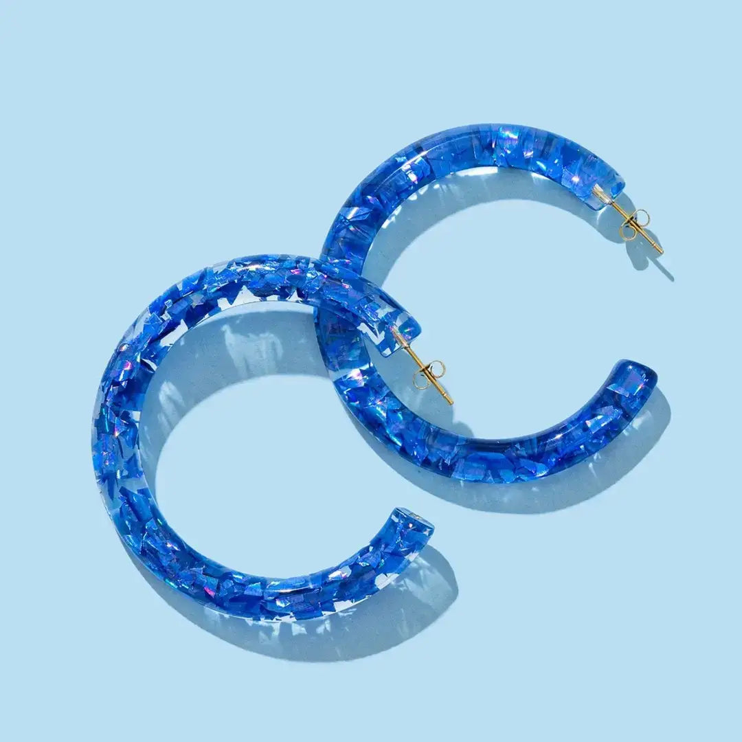 Confetti Hoop Earrings