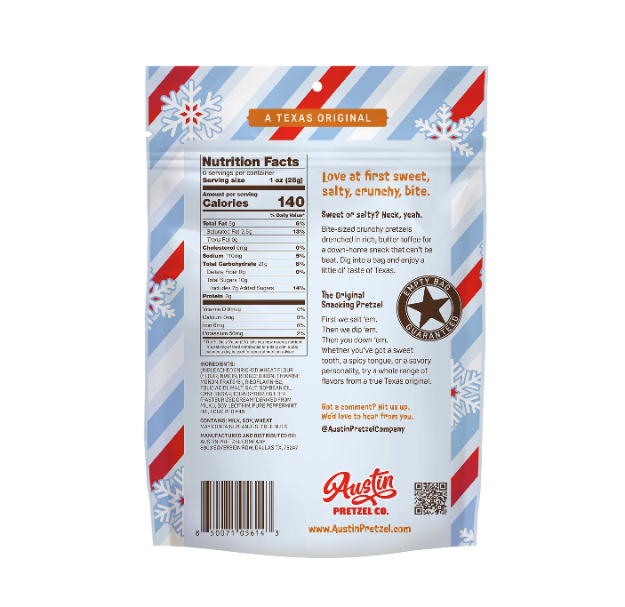 Peppermint Crunch Pretzels 6oz