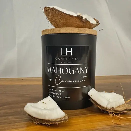 LH Mercantile Candle-Mahogany and Coconut