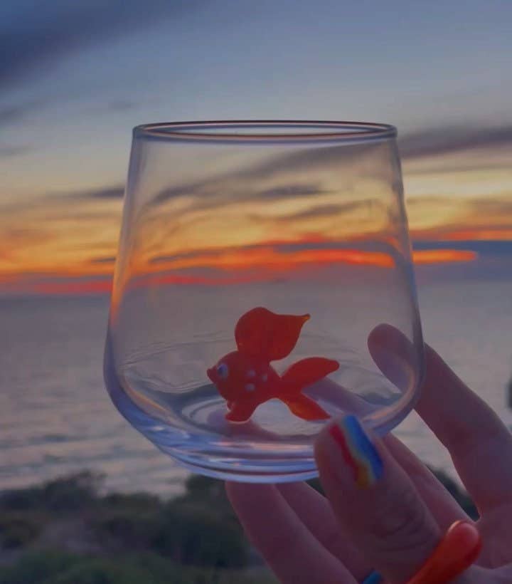 Handmade Nemo Figure Drinking Glass