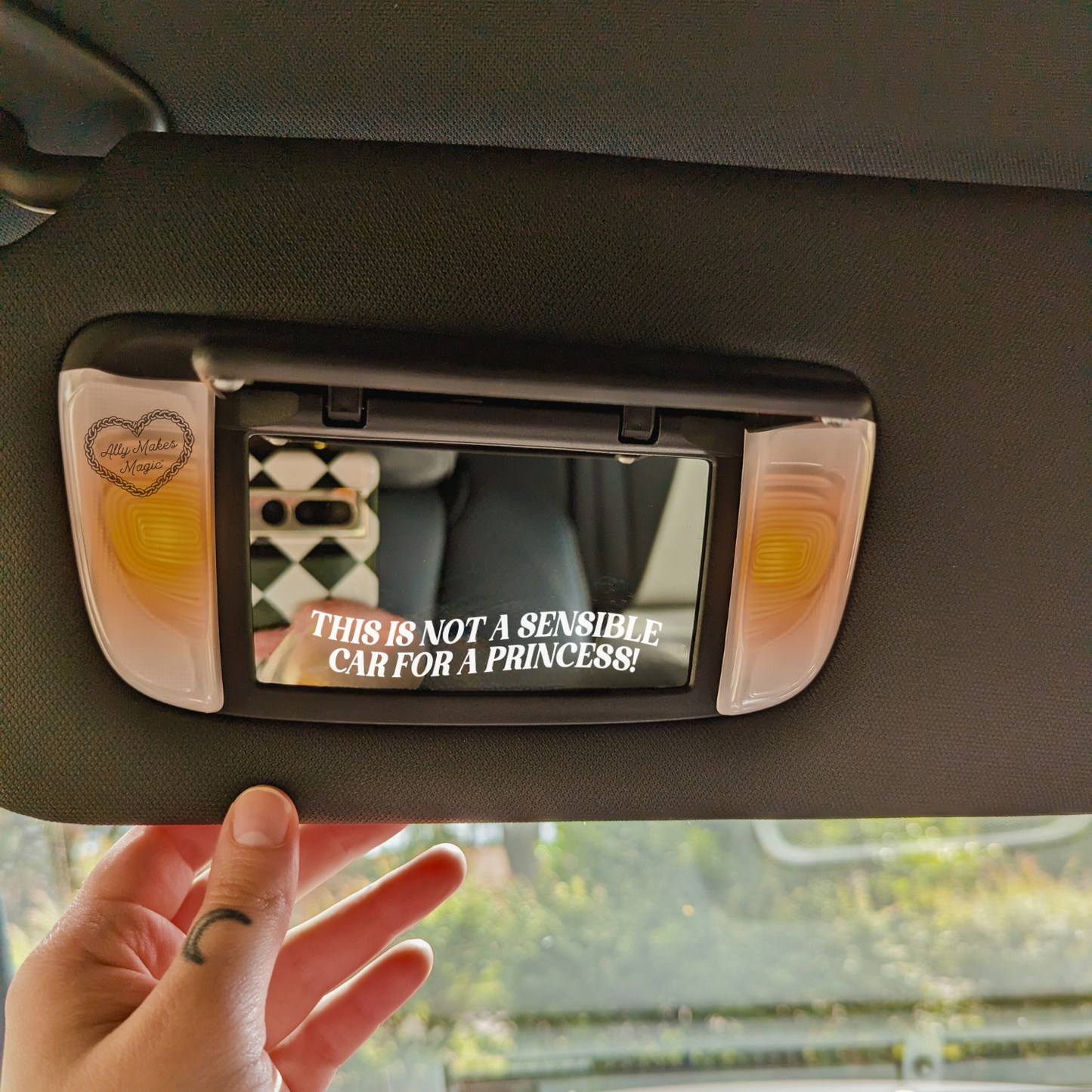 Mirror Decal- Not a Sensible Car