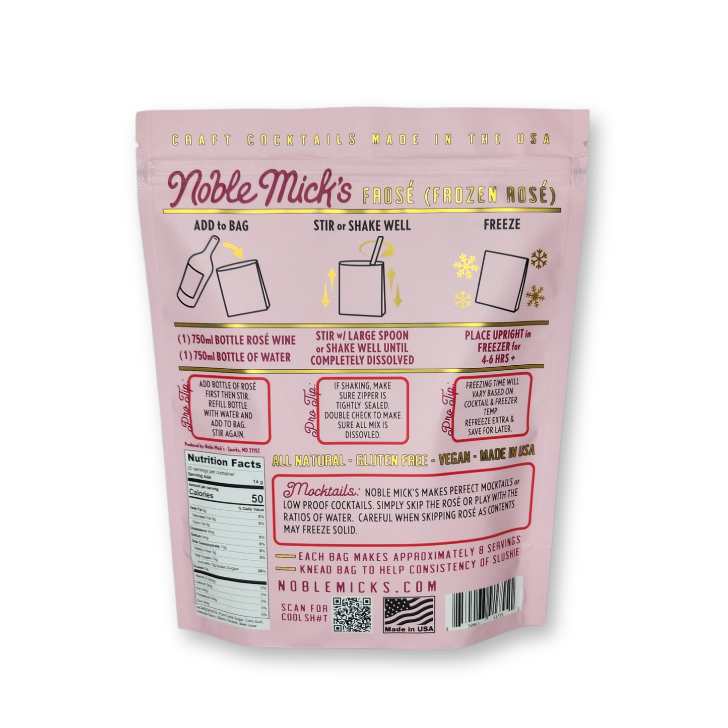 Noble Mick's Frose' Frozen Cocktail Mix