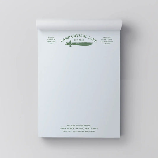 Camp Crystal Lake Notepad Set