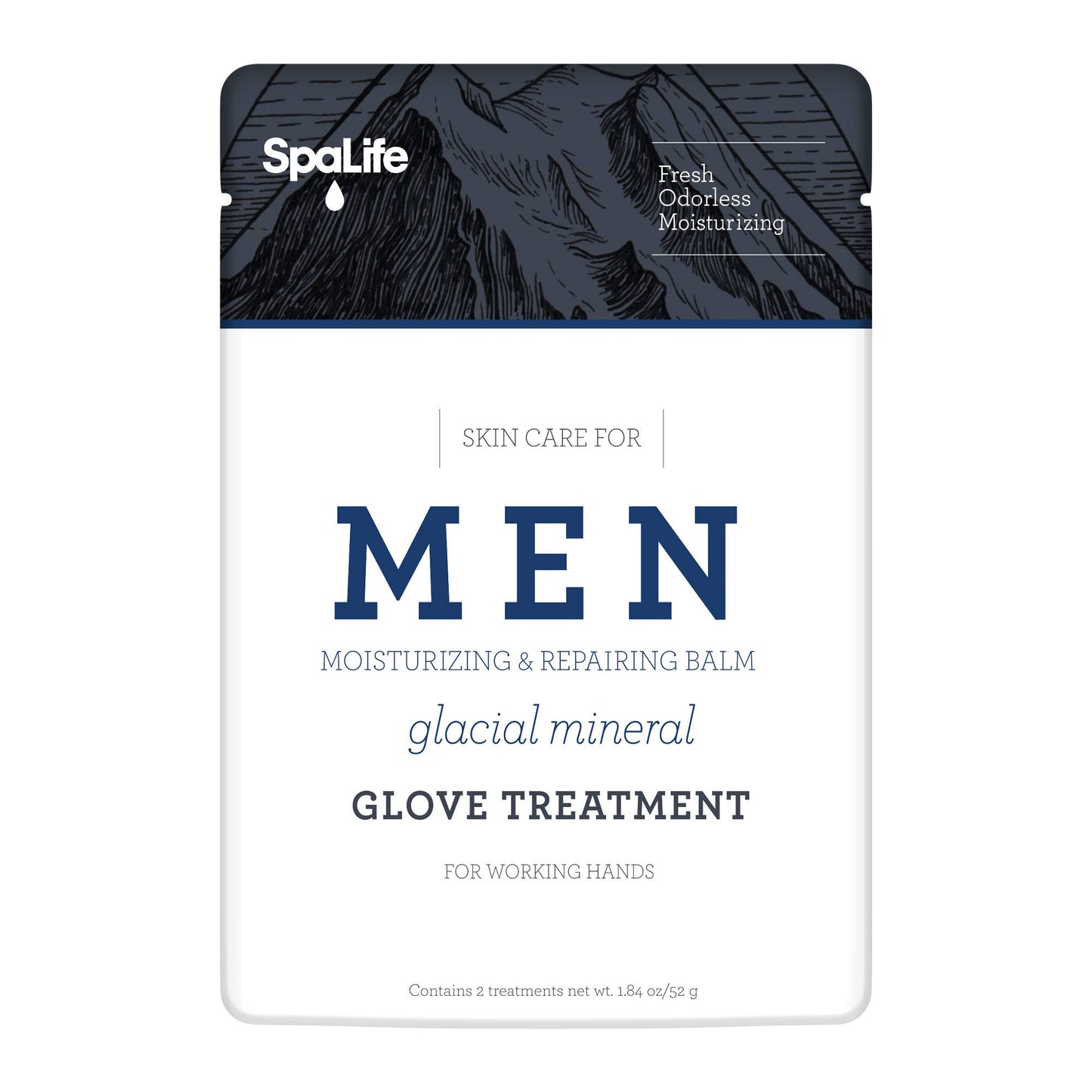 Men's Glacial Mineral Moisturizing Hand Gloves