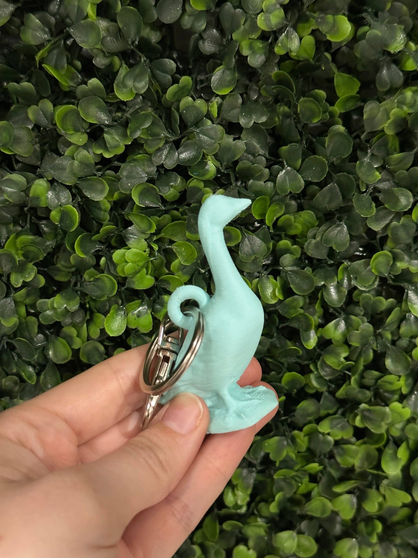 Porch Goose Keychain (green or pink)