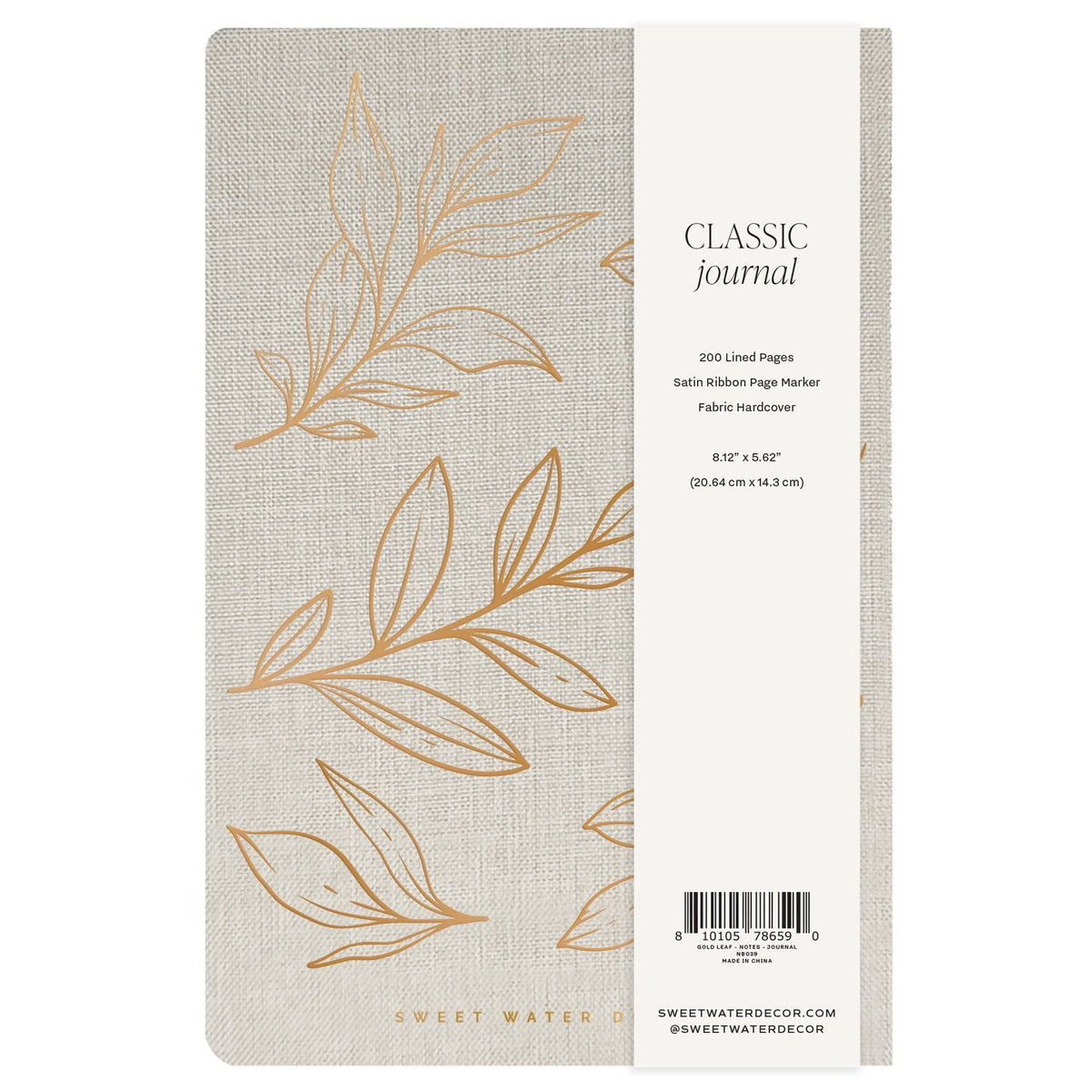 Gold Leaves Notes Journal