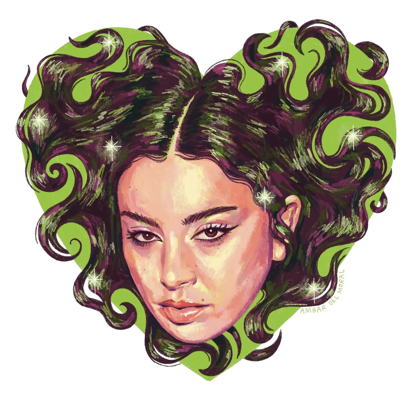 Charli XCX Brat Portrait Sticker