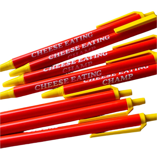 Bic Clic Stick Pen- Cheese Eating Champ