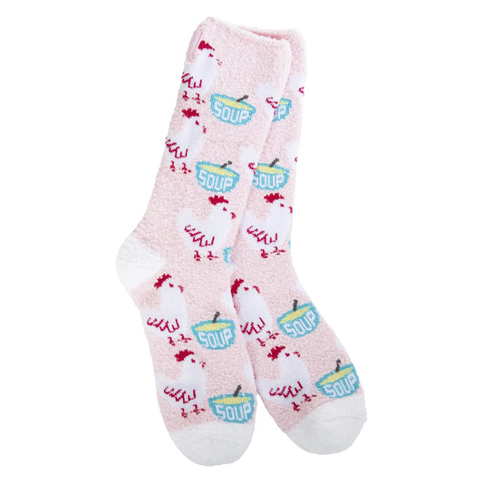 World's Softest Socks- Cozy Crew Chicken Soup