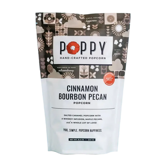 Poppy Cinnamon Bourbon Pecan Popcorn