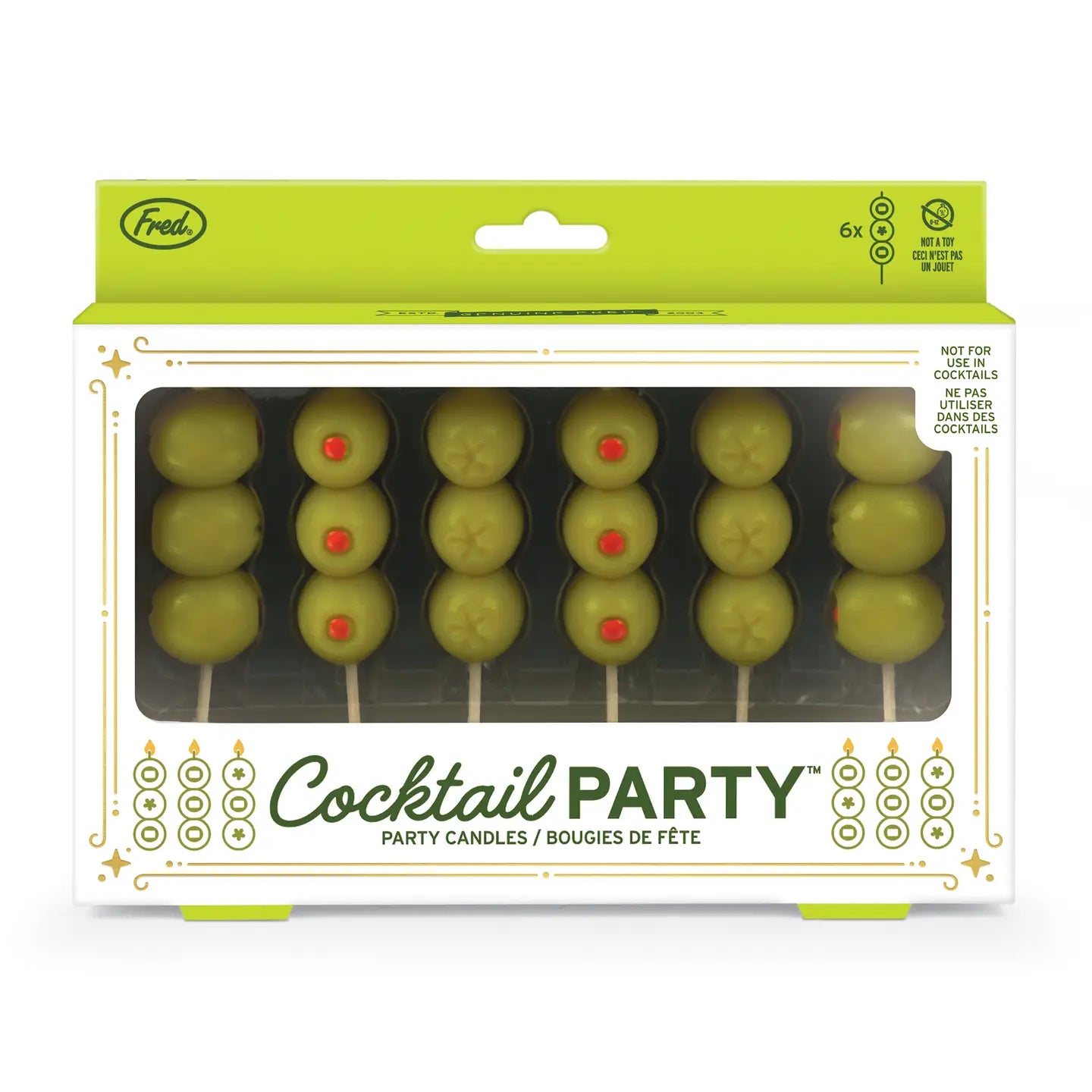 Cocktail Party Olive Candle Set