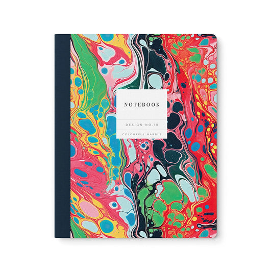 Colorful Marble Large Format Notebook