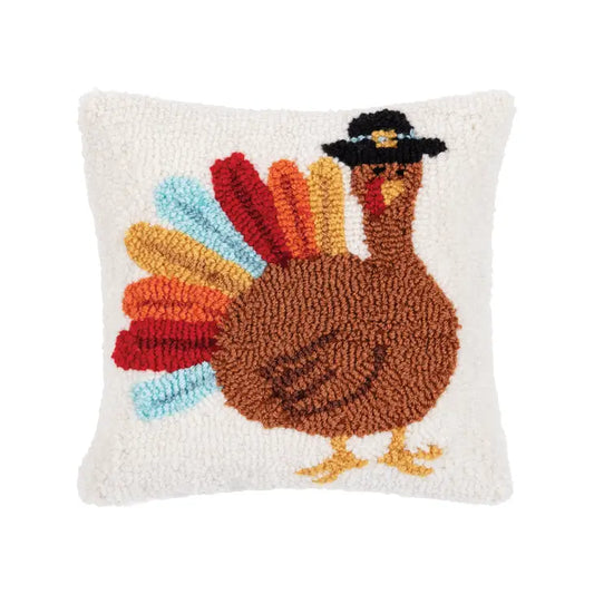 Colorful Turkey Throw Pillow
