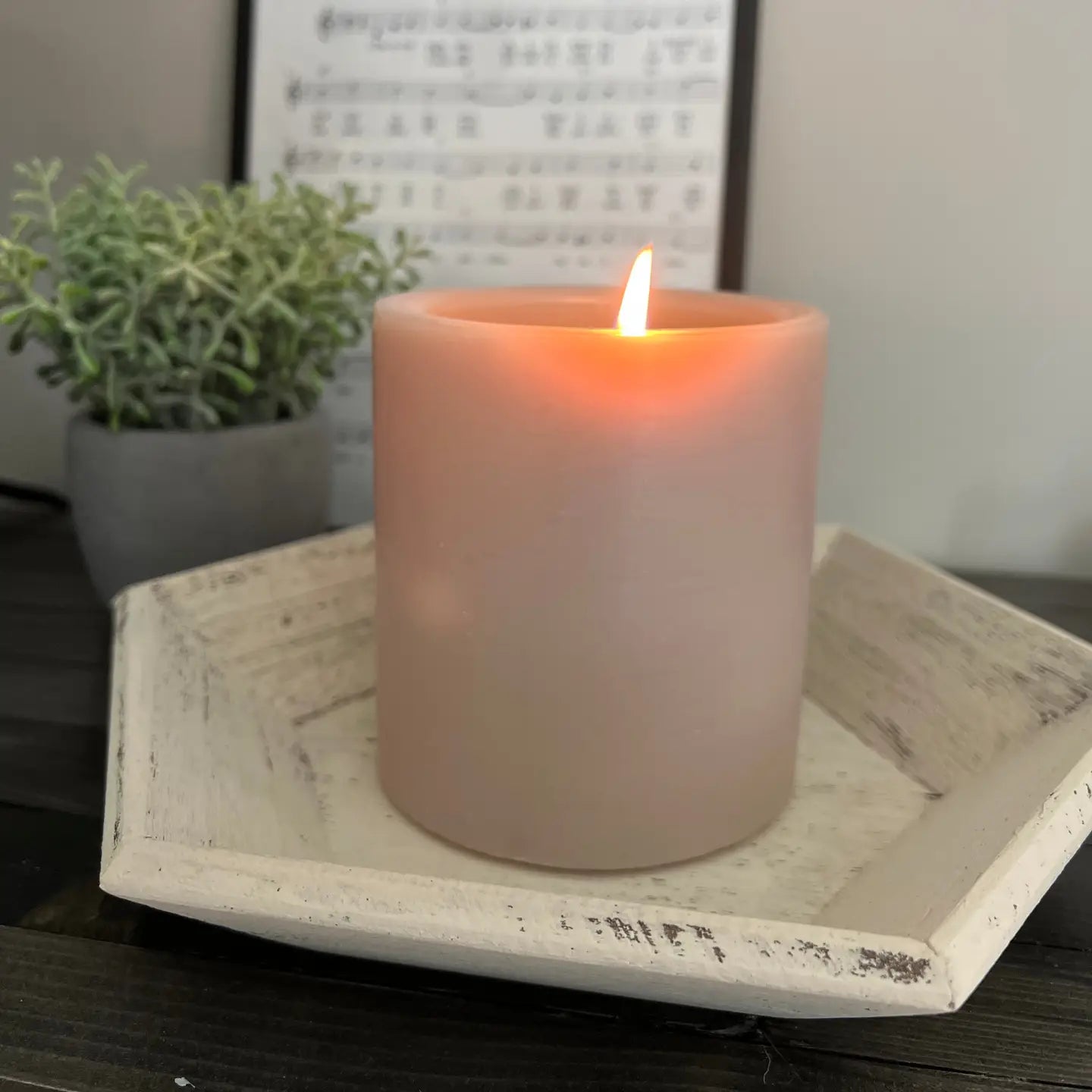 Spiral Candle- Sweet Oatmeal Cookie Medium