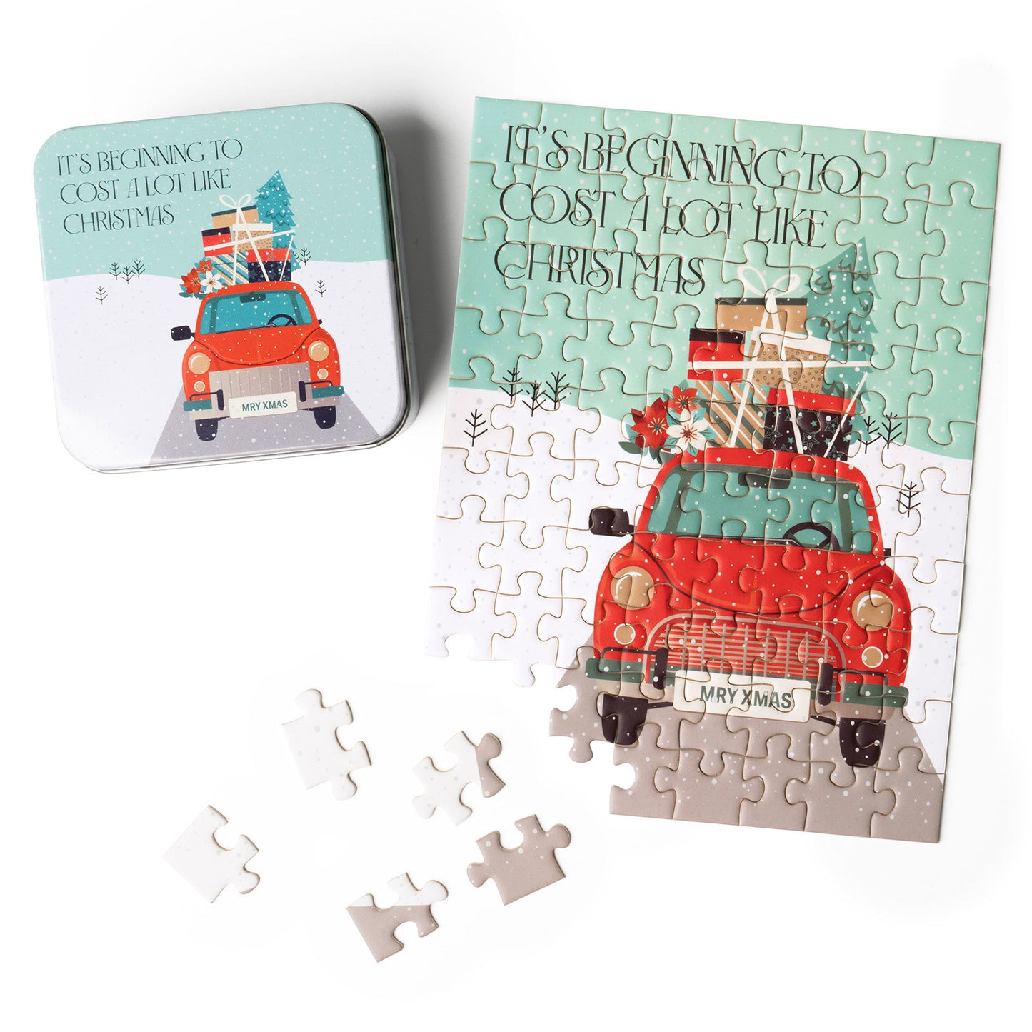 Jolly Jigsaw Puzzle in a tin