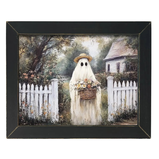 Cottage Wildflower Ghost 12x16 Framed Print