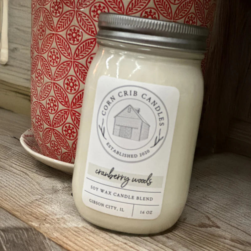 Corn Crib Candle-Cranberry Woods