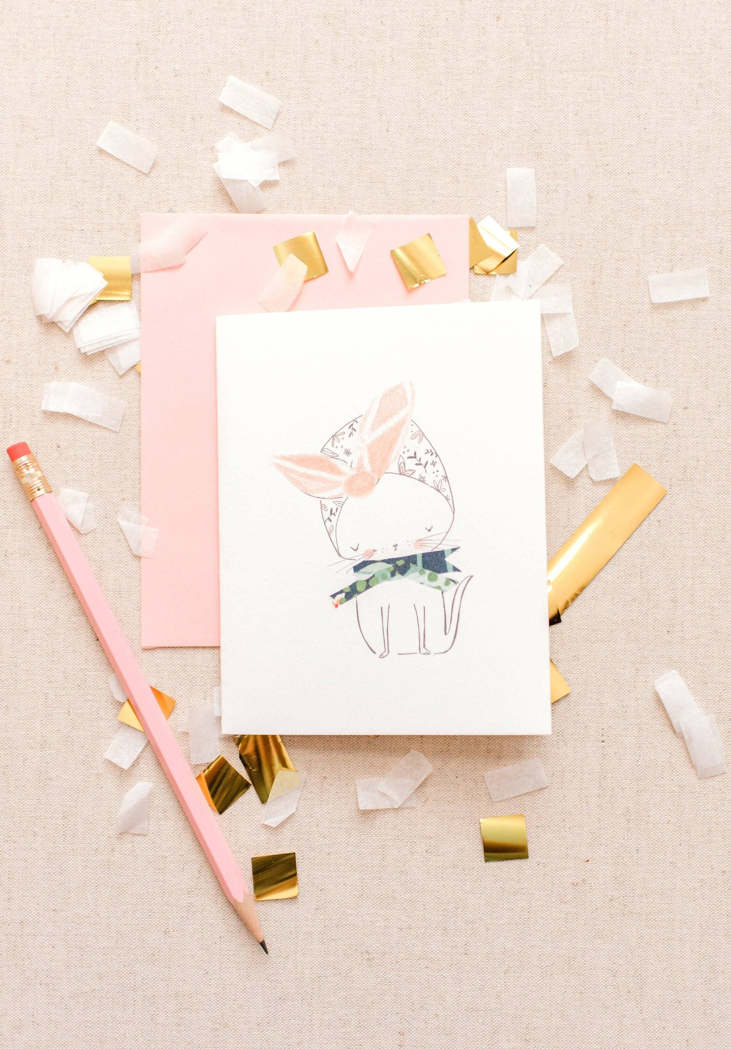 Single Cat/Kitty Notecard