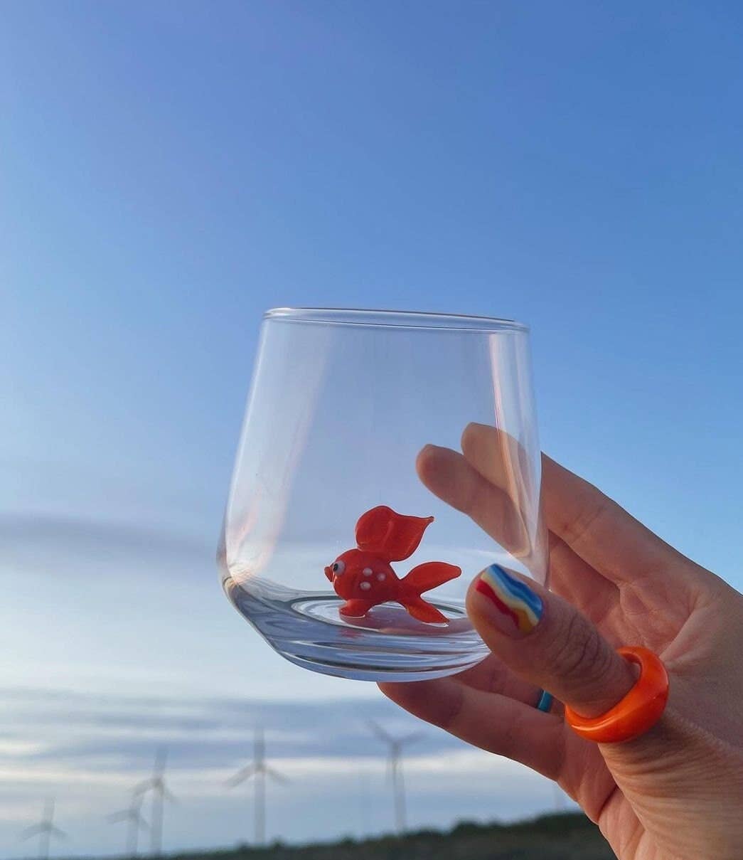 Handmade Nemo Figure Drinking Glass