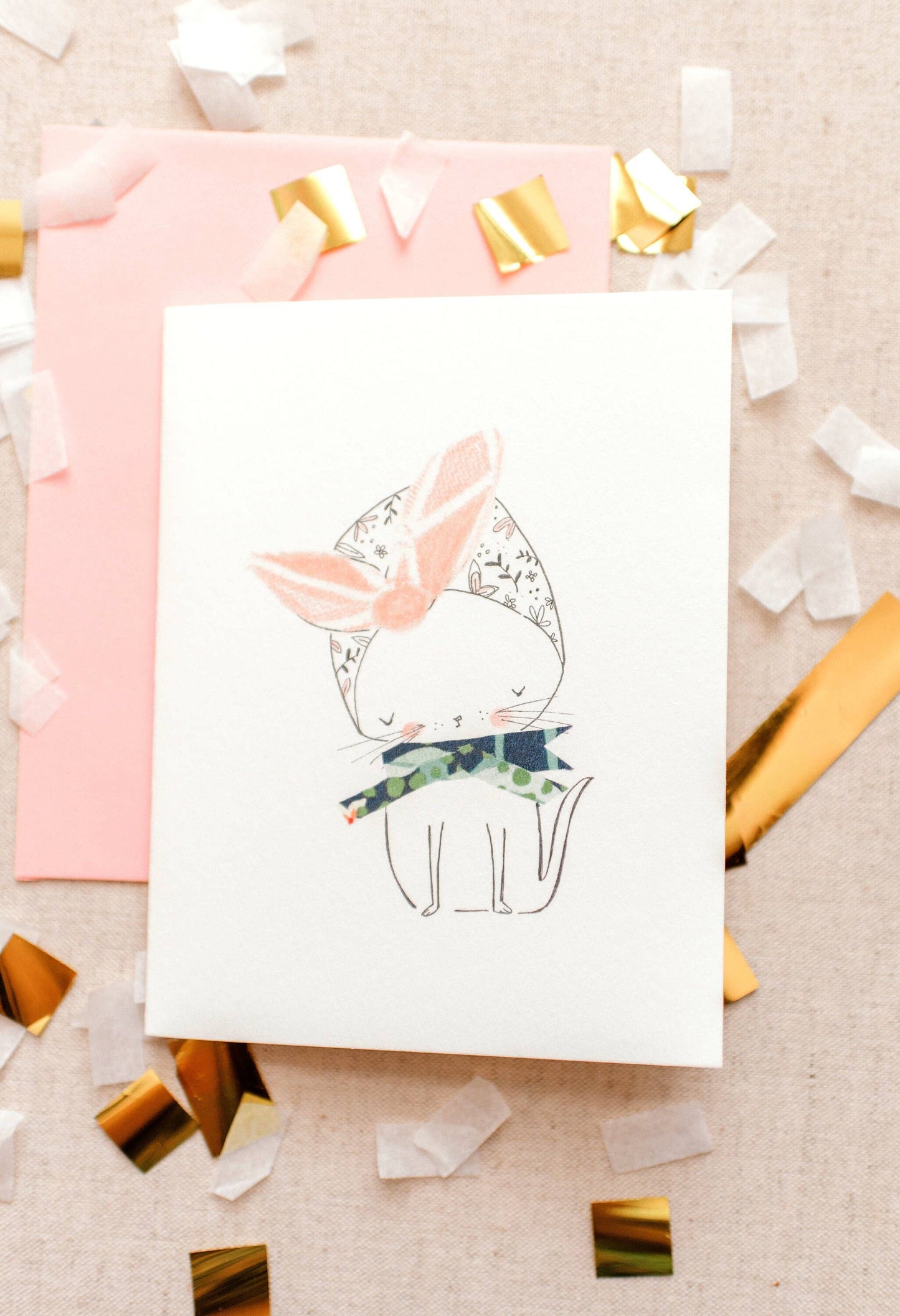 Single Cat/Kitty Notecard
