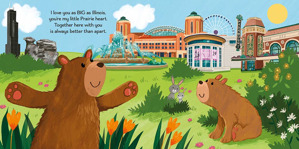 I Love You as Big as Illinois Board Book
