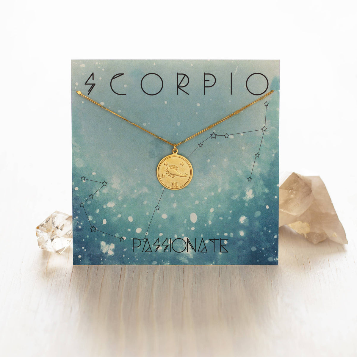 Zodiac Medallion Charm Necklace