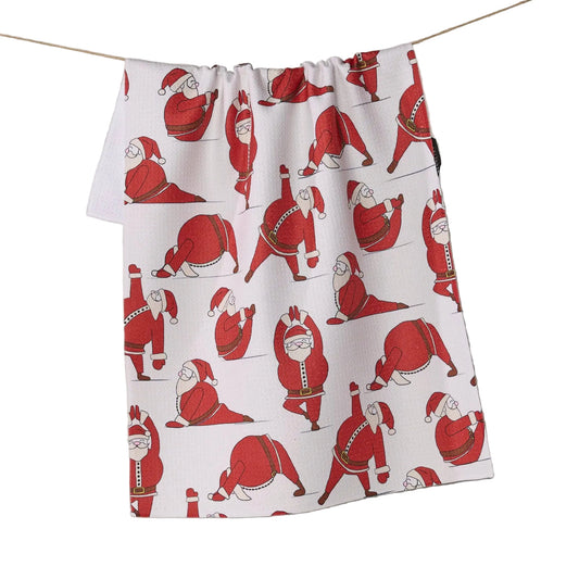 Geometry Tea Towel- Stretchy Santy