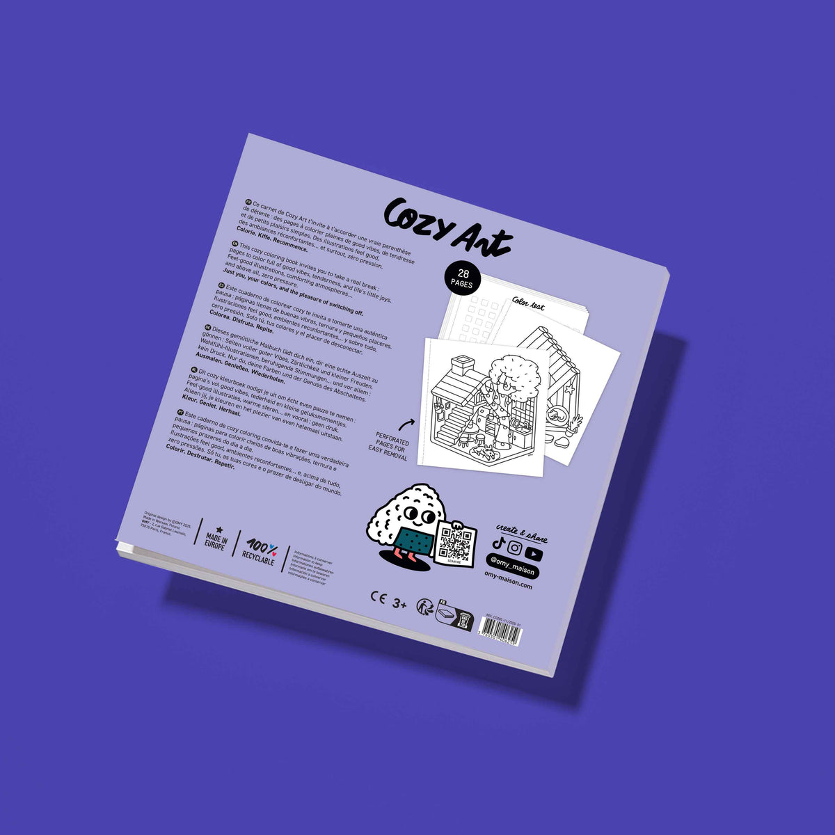 Cozy Art Tiny House Coloring Book