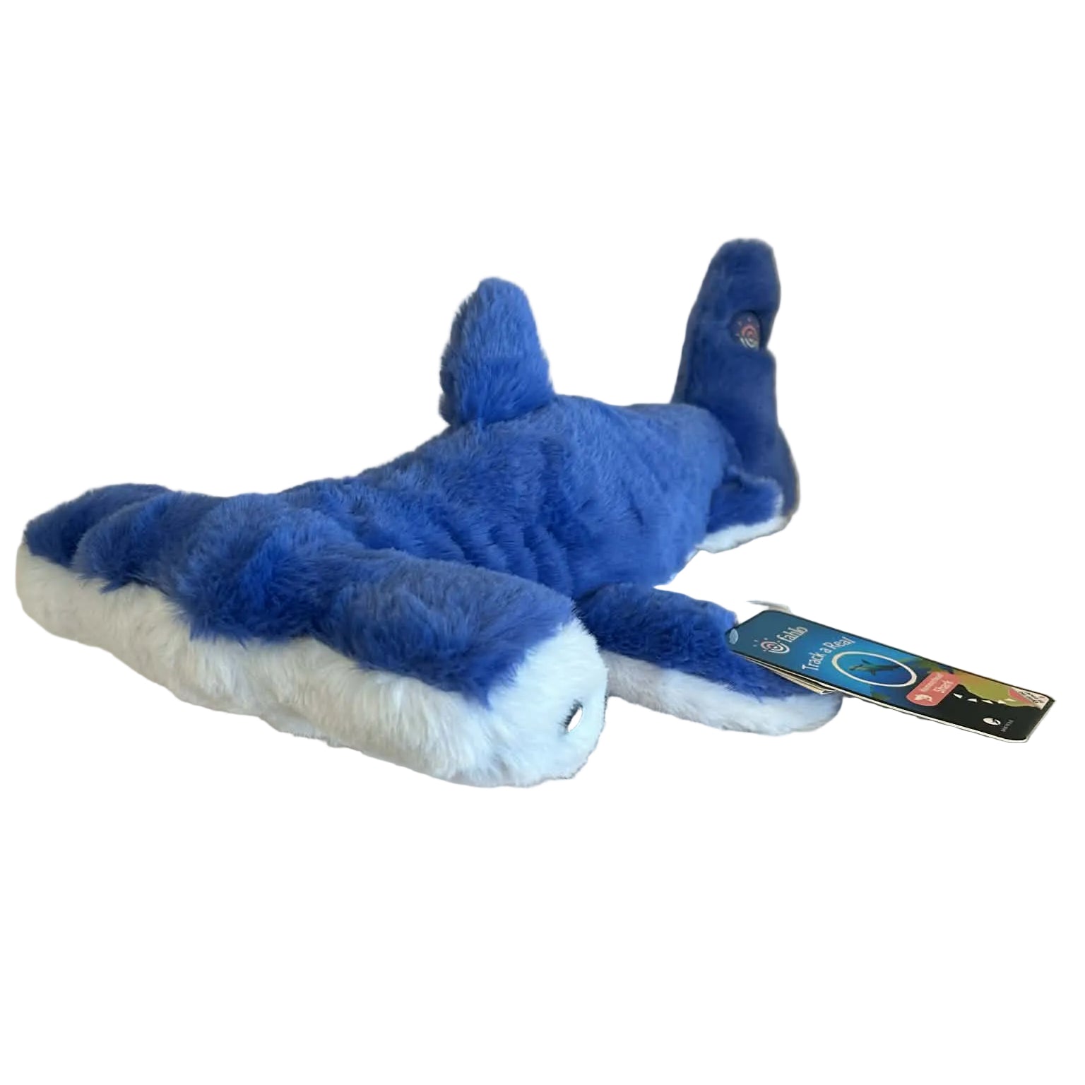 Blue hammerhead shark plush