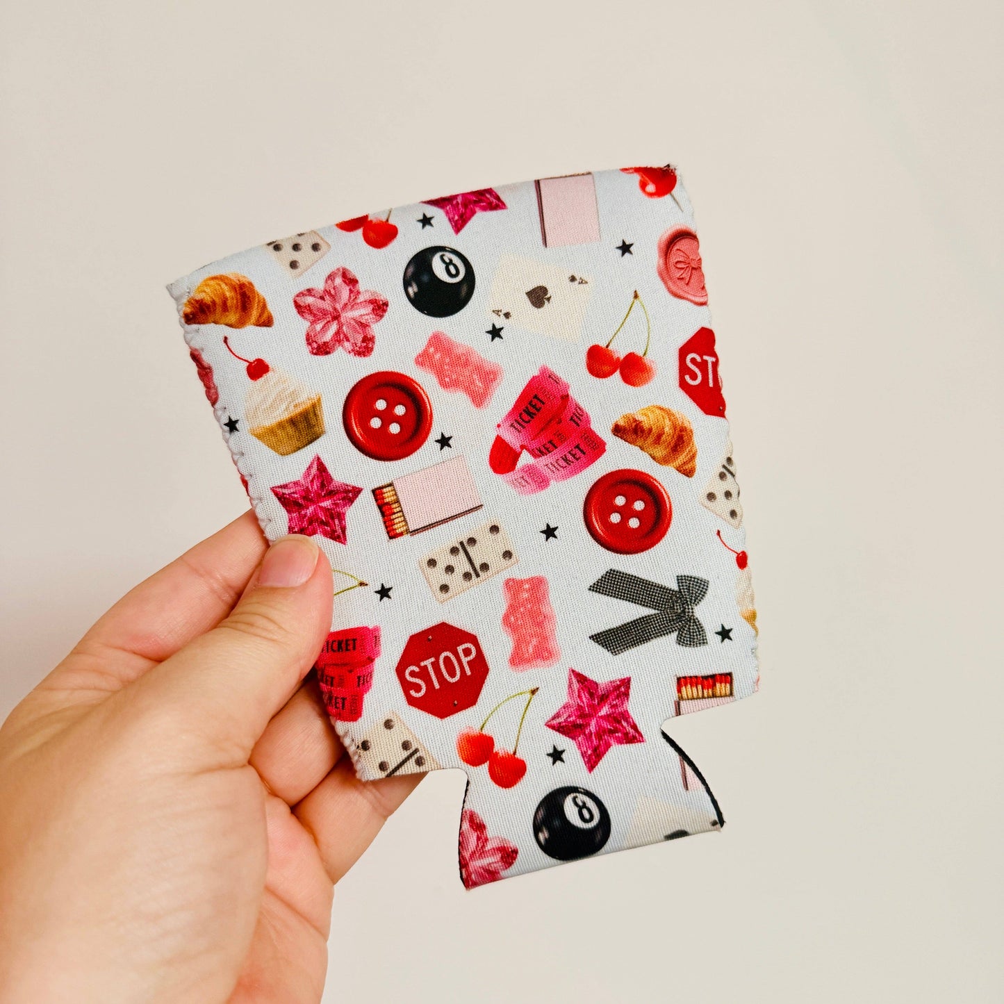 Iced Coffee Sleeve, Junk Journal Stickers Pattern