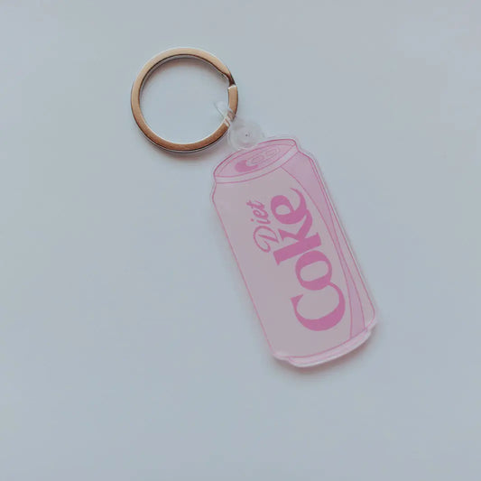 Pink Diet Coke Keychain