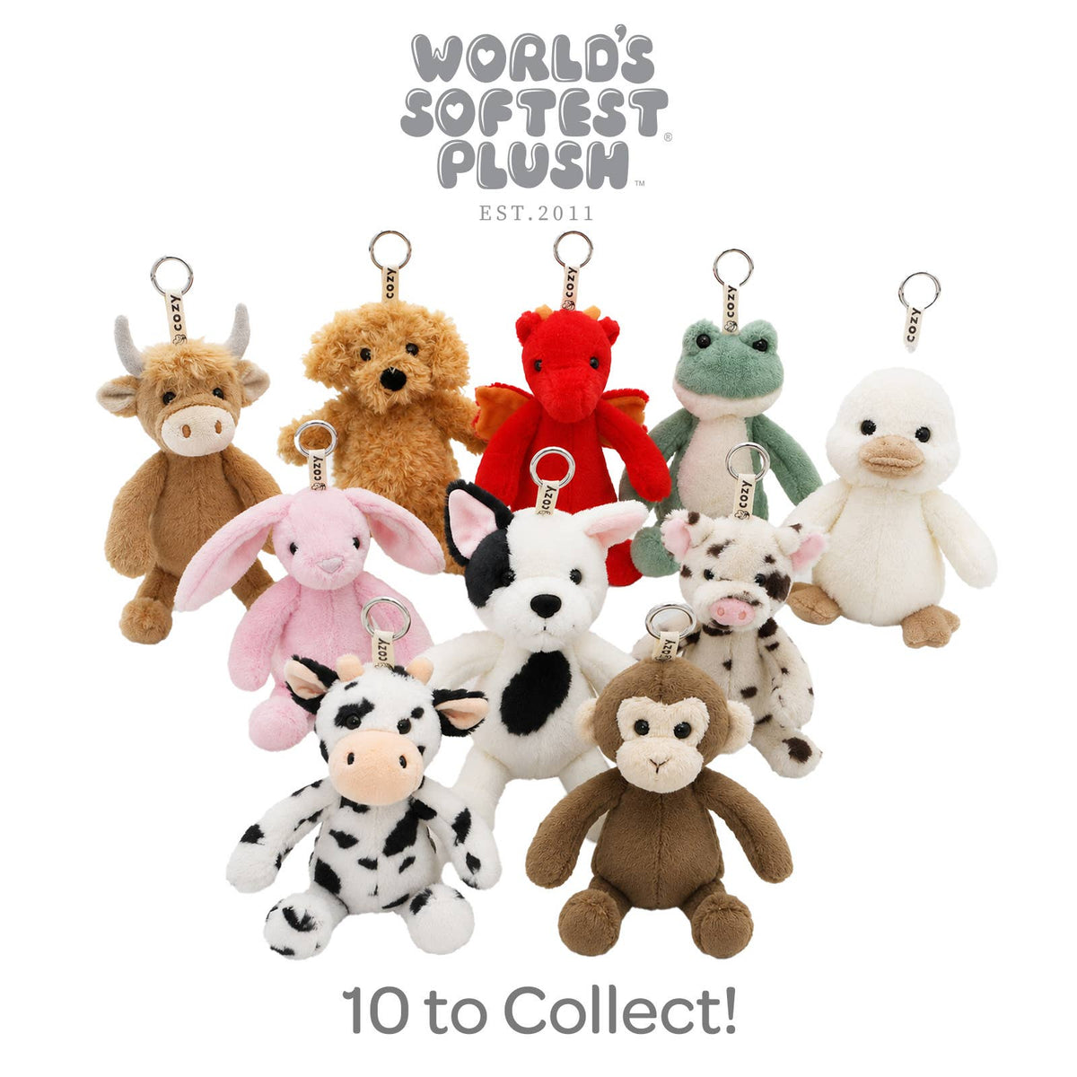 Worlds Softest Plush Lushee Clip - Rowdy Retriever
