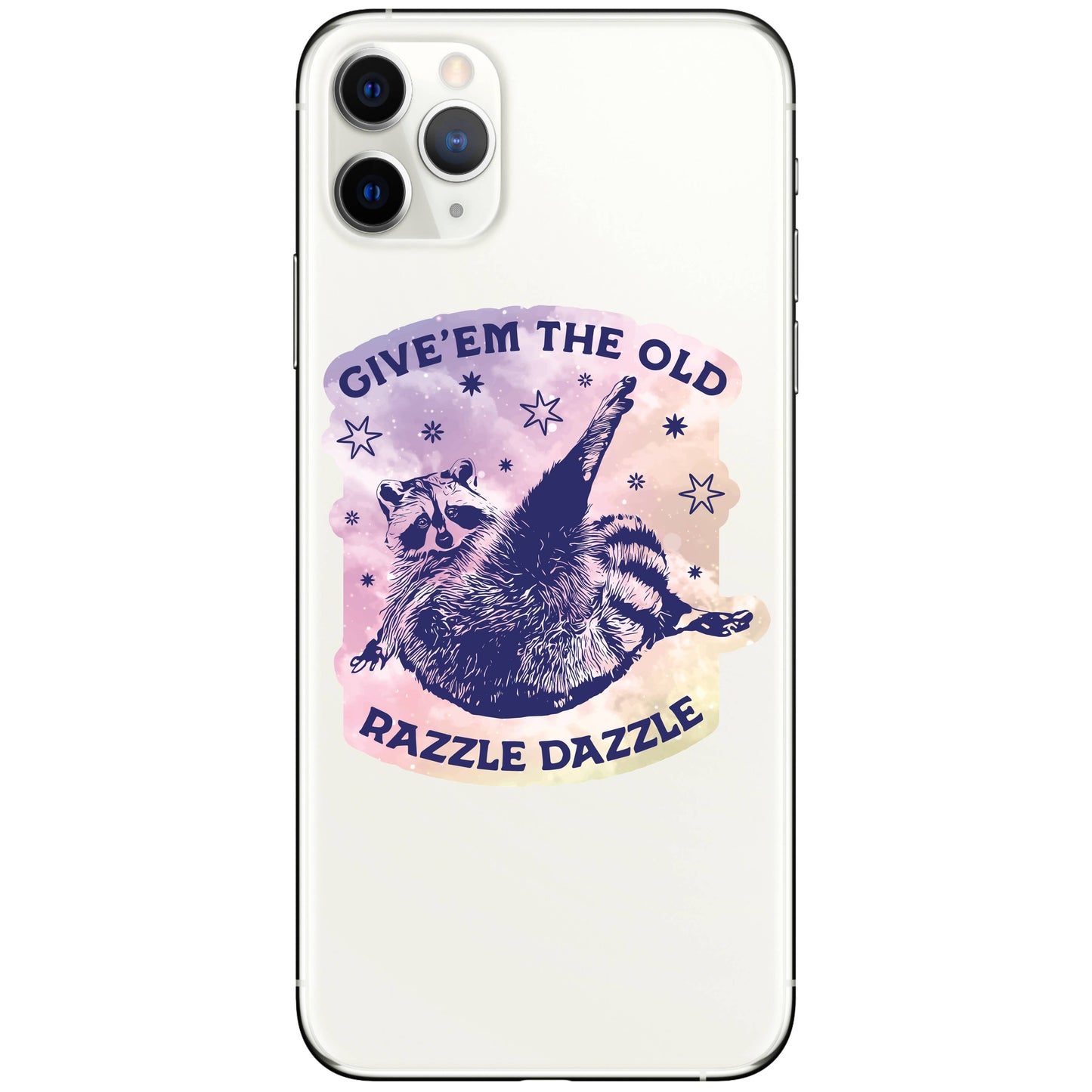 Razzle Dazzle Raccoon Sticker