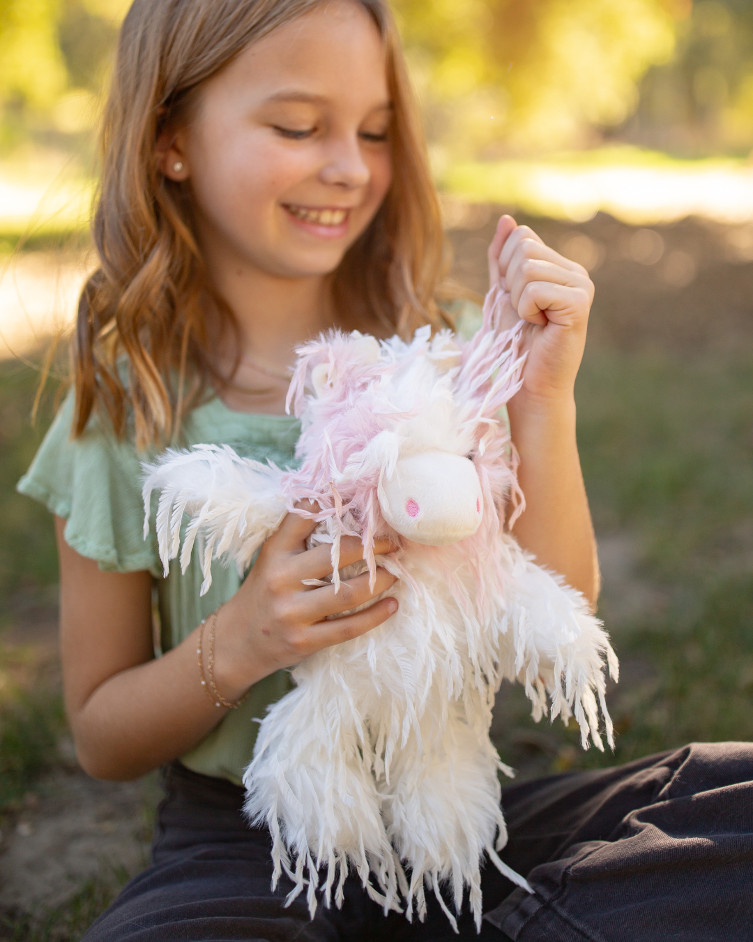 Feathers Strawberry Cow Plushie