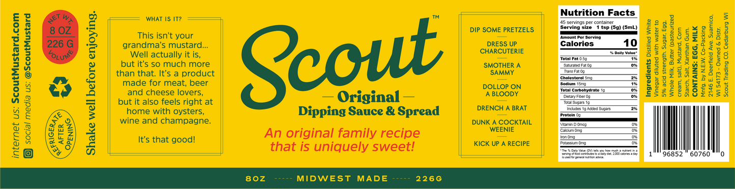Scout Dipping Sauce - Original Mustard