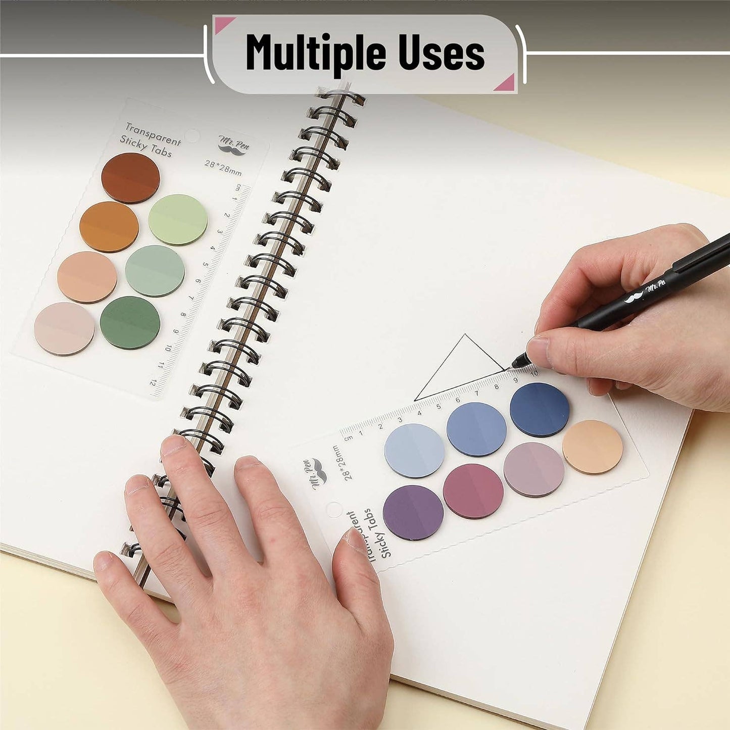 Transparent Round Sticky Notes- 560 Pcs