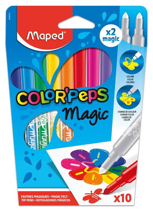 Maped Color'Peps Magic felt-tip pens packaging with colorful design