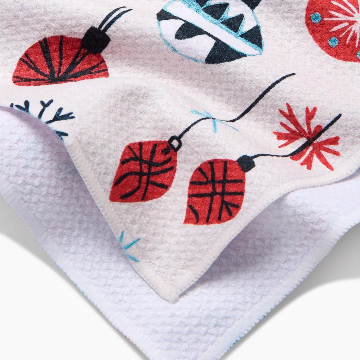 Geometry Tea Towel- Embroidered Ornaments