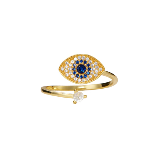 Evil Eye Anxiety Fidget Spinner Ring