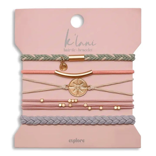 K'Lani Hair Tie Bracelet- Explore