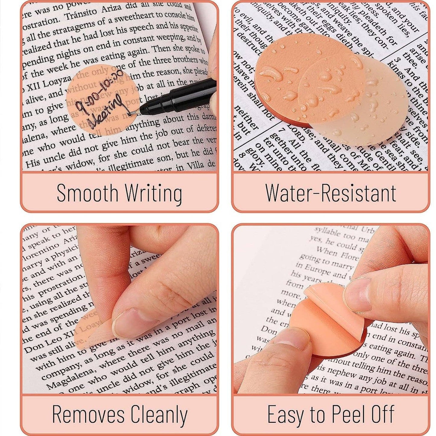 Transparent Round Sticky Notes- 560 Pcs