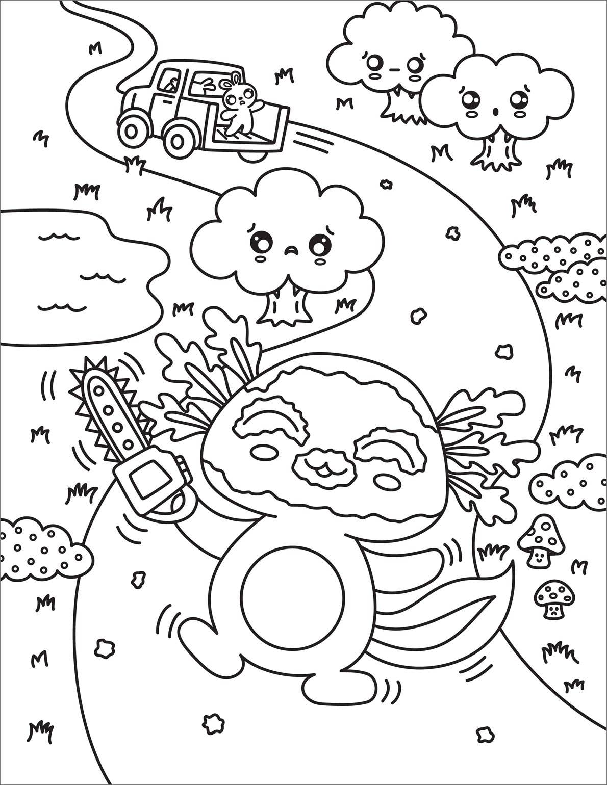 Creepy Cute Horror Coloring Book