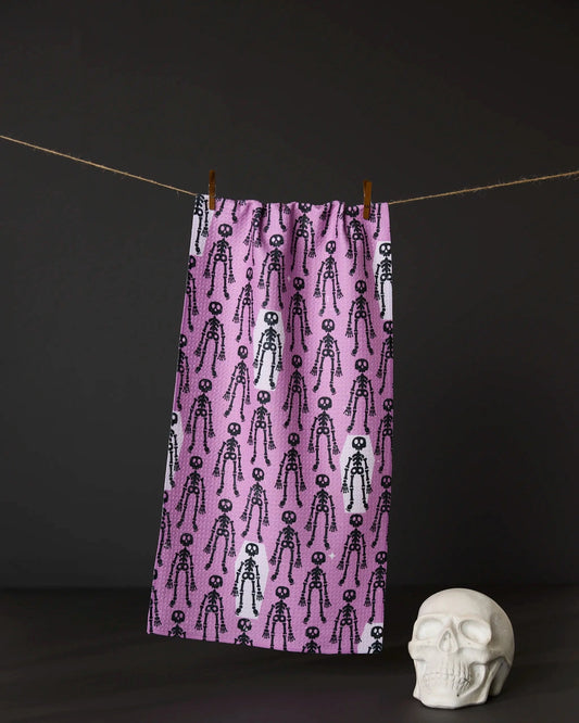Geometry Bar Towel- Resting Skeletons