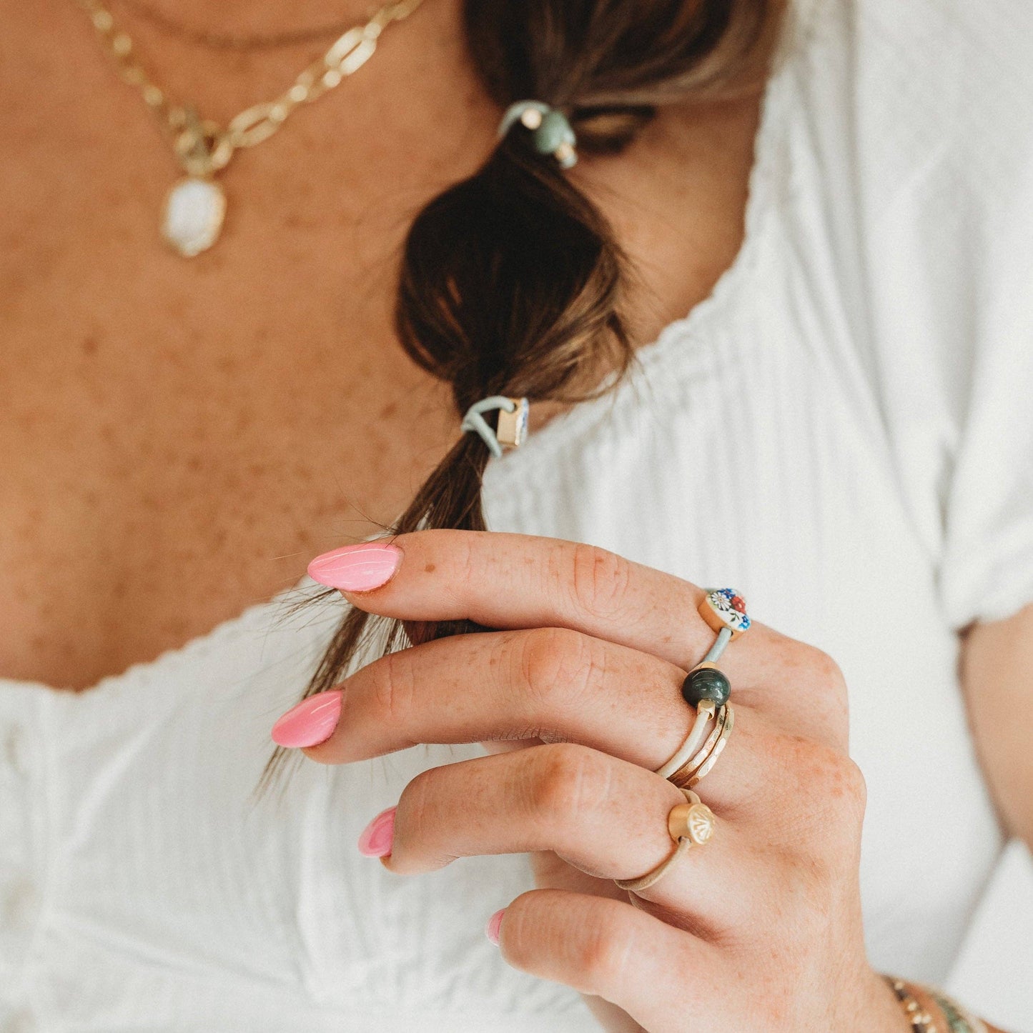 K'Lani Hair Tie Rings- Terra