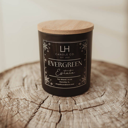 LH Candle Co- Evergreen Estate Holiday Candle